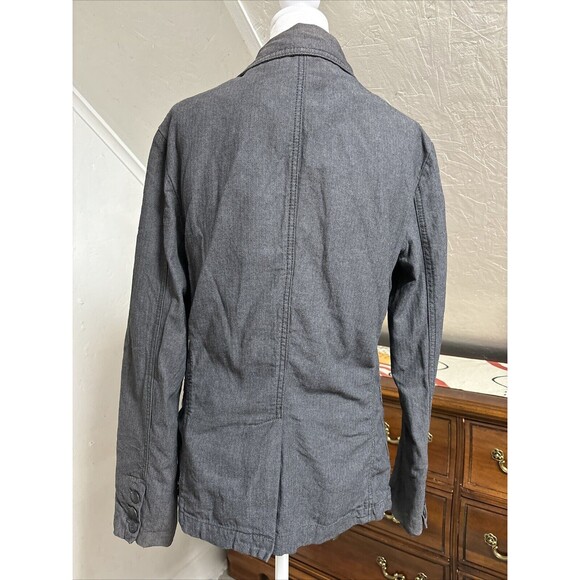 MISSES LOGG LABEL OF GRADED GOODS BY H&M GREY COTTON BLAZER‎ SIZE S WOMEN'S - Picture 2 of 11